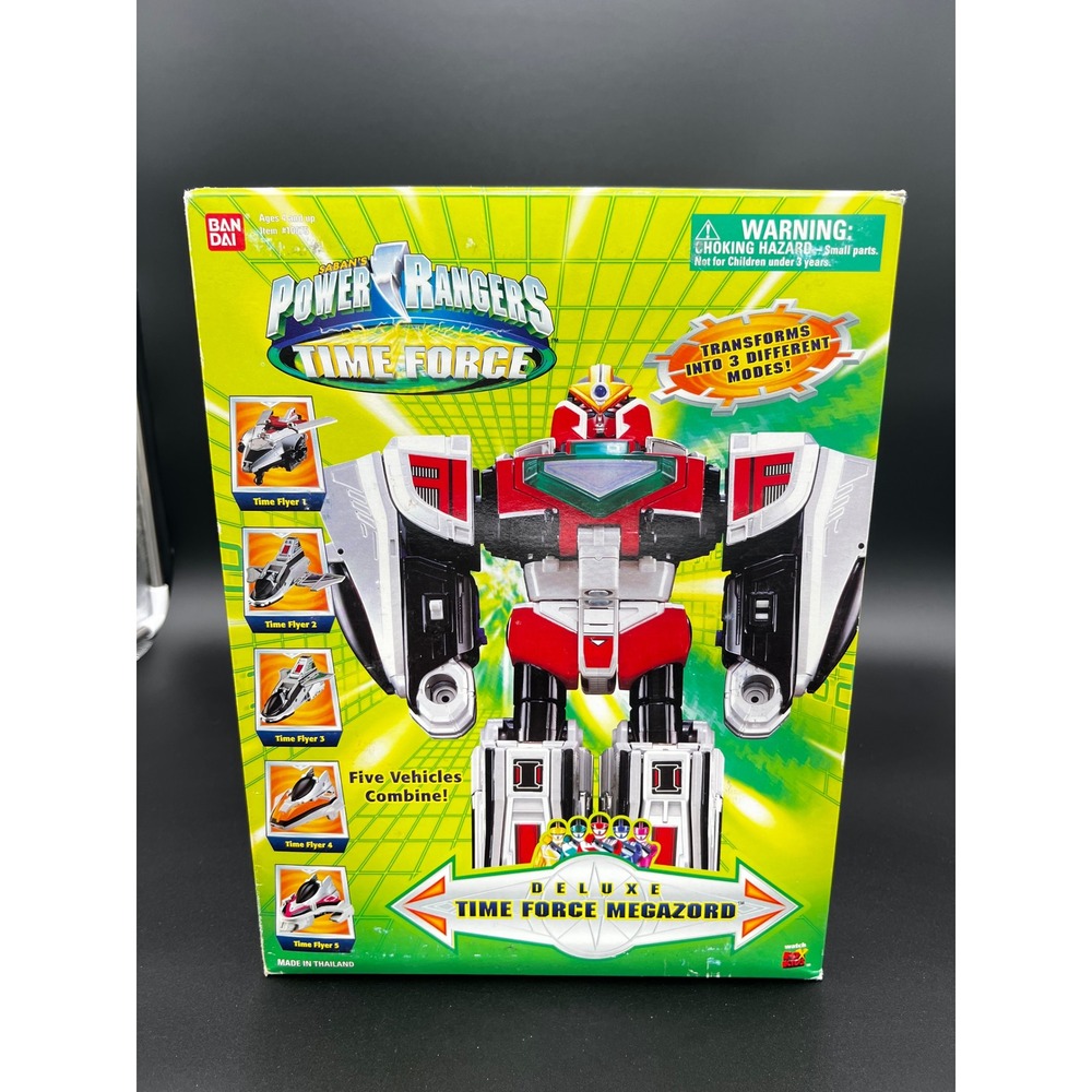 Bandai Power Rangers Time Force Deluxe Megazord 10075 Vintage 2001 Transforming